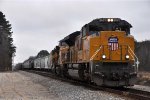 Westbound manifest comes out of the siding